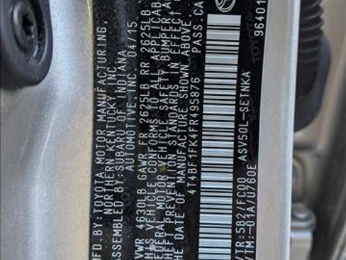 Used 2015 Toyota Camry LE FWD image 24