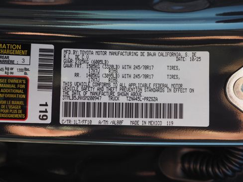 New 2025 Toyota Tacoma SR5 image 22