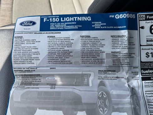 Used 2023 Ford F150 Lightning XLT AWD/4WD image 39