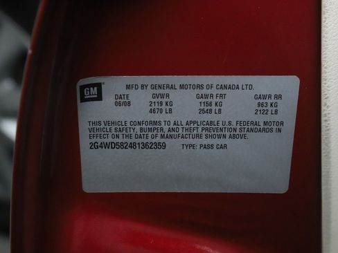 Used 2008 Buick LaCrosse CXL w/ Driver Confidence Package image 24