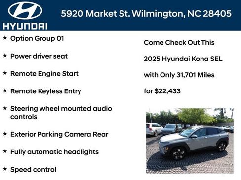 Certified 2025 Hyundai Kona SEL FWD image 6