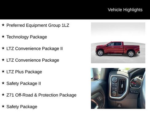 Used 2022 Chevrolet Silverado 1500 LTZ w/ Technology Package AWD/4WD image 3