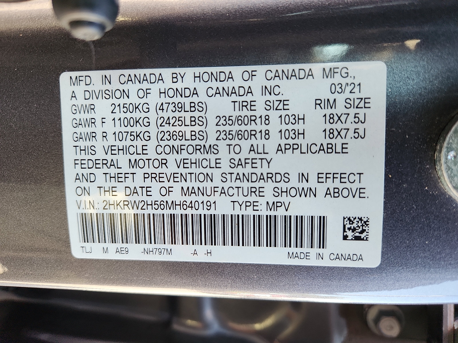 Used 2021 Honda CR-V EX image 27
