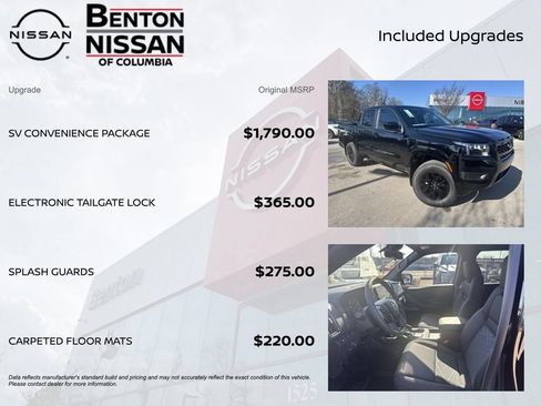 New 2026 Nissan Frontier SV w/ SV Convenience Package AWD/4WD image 7