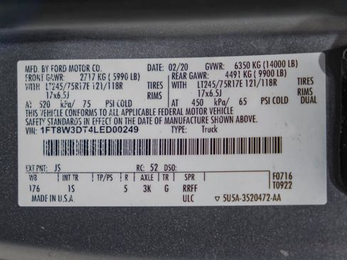 Used 2020 Ford F350 XL w/ STX Appearance Package image 64