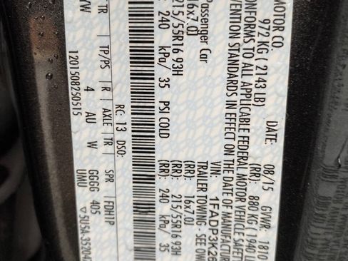 Used 2015 Ford Focus SE w/ Reverse Sensing Package FWD image 33