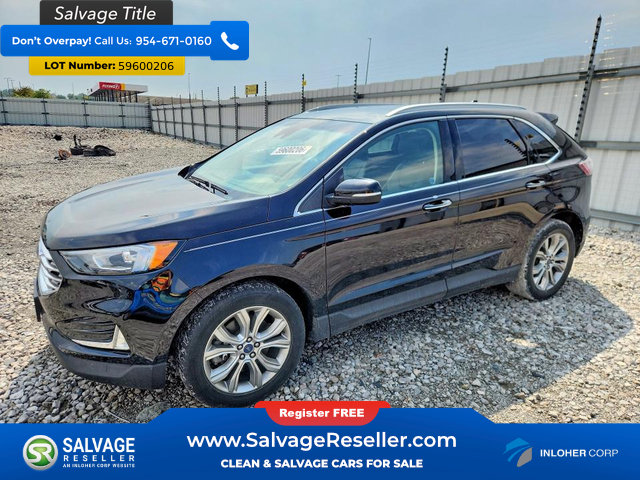 Used 2019 Ford Edge Titanium w/ Class II Trailer Tow Package AWD/4WD image 1