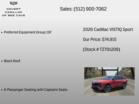 New 2026 Cadillac Vistiq Premium Luxury AWD/4WD image 6