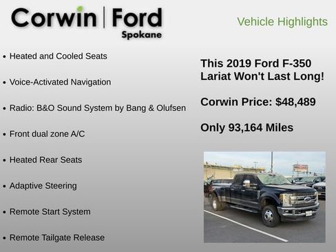 Used 2019 Ford F350 Lariat w/ Lariat Ultimate Package image 8