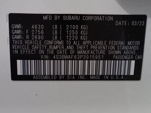 Used 2023 Subaru Legacy Premium AWD/4WD image 46