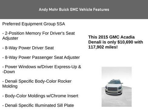 Used 2015 GMC Acadia Denali image 8