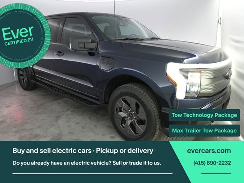 Used 2023 Ford F150 Lightning XLT w/ Equipment Group 312A High image 1