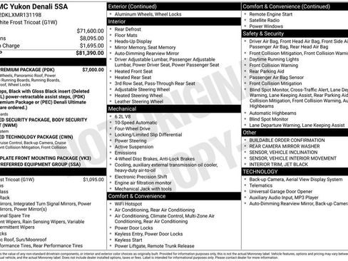 Used 2021 GMC Yukon Denali w/ Denali Premium Package image 49