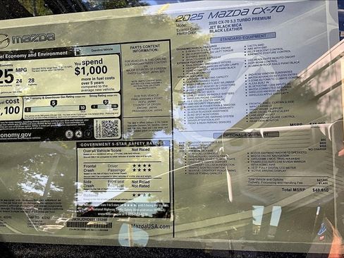 New 2025 MAZDA CX-70 3.3 Turbo w/ Premium Package image 32