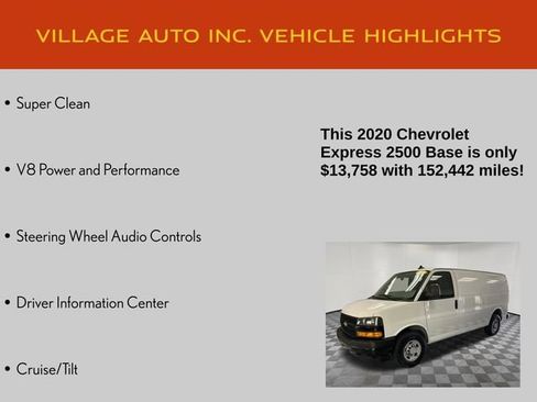 Used 2020 Chevrolet Express 2500 w/ Driver Convenience Package RWD image 7