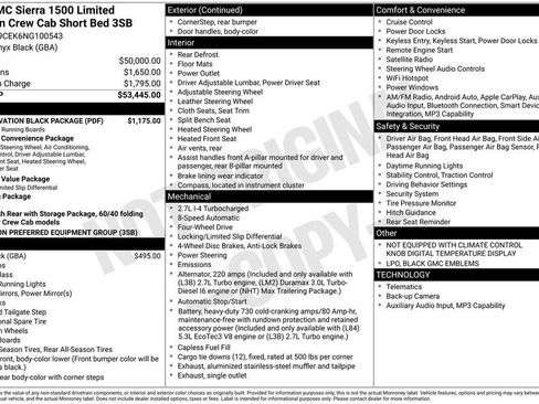 Used 2022 GMC Sierra 1500 Elevation w/ LPO, Elevation Black Package image 41