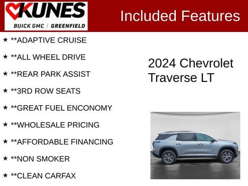 Used 2024 Chevrolet Traverse LT AWD/4WD image 3