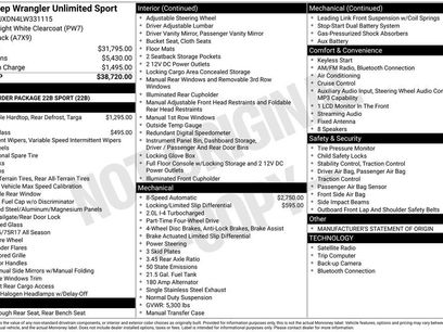 Used 2020 Jeep Wrangler Unlimited Sport
