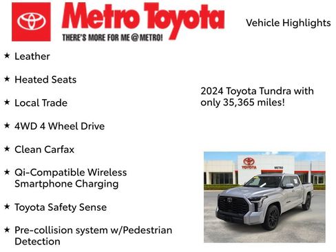 Used 2024 Toyota Tundra SR5 w/ TRD Sport Premium Package AWD/4WD image 8