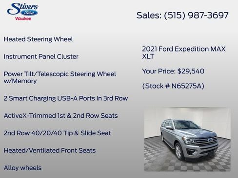 Used 2021 Ford Expedition Max XLT AWD/4WD image 29