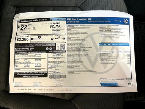 New 2026 Volkswagen Atlas Cross Sport SEL image 36