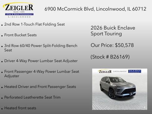 New 2026 Buick Enclave Sport Touring w/ Power Package FWD image 35