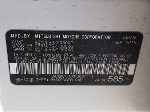 Used 2015 Mitsubishi Lancer Evolution Final Edition image 23