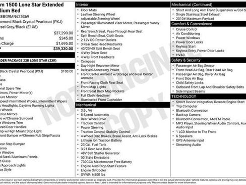 Used 2021 RAM 1500 Lone Star RWD image 2