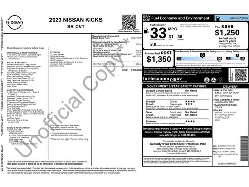Used 2023 Nissan Kicks SR FWD image 2