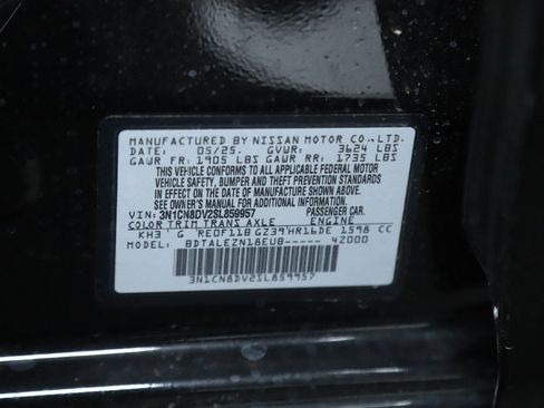 Certified 2025 Nissan Versa S w/ Trunk Package image 19