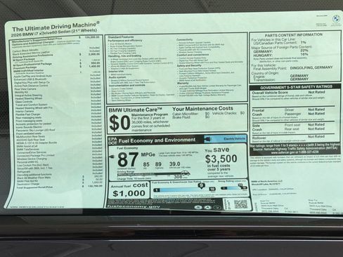 Used 2026 BMW i7 xDrive60 AWD/4WD image 29