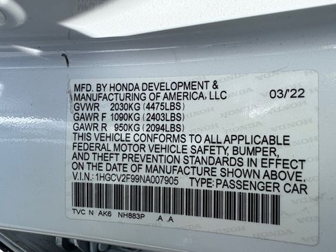 Used 2022 Honda Accord Touring image 20
