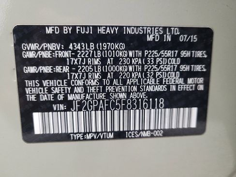 Used 2015 Subaru Crosstrek 2.0i Premium image 33