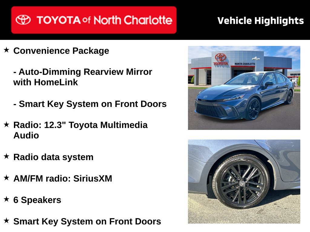 Used 2026 Toyota Camry SE w/ Convenience Package FWD image 4