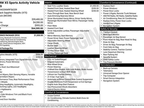 Used 2021 BMW X5 sDrive40i w/ Convenience Package image 3