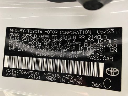 Certified 2023 Toyota Corolla LE w/ Carpet Mat Package (TMS) FWD image 24