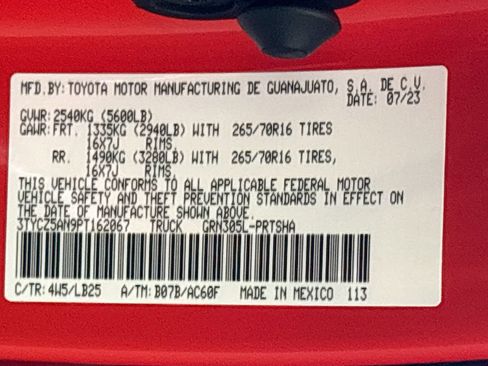 Certified 2023 Toyota Tacoma TRD Pro AWD/4WD image 35