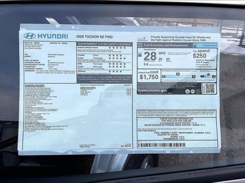 New 2026 Hyundai Tucson SE FWD image 14