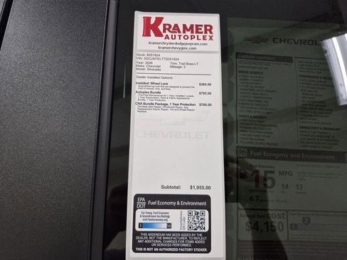 New 2026 Chevrolet Silverado 1500 LT Trail Boss w/ Safety Package AWD/4WD image 35