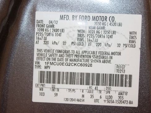 Used 2012 Ford Escape Limited image 30