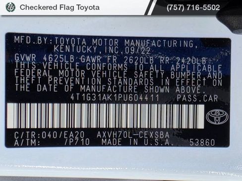 Used 2023 Toyota Camry SE w/ Cold Weather Package FWD image 21