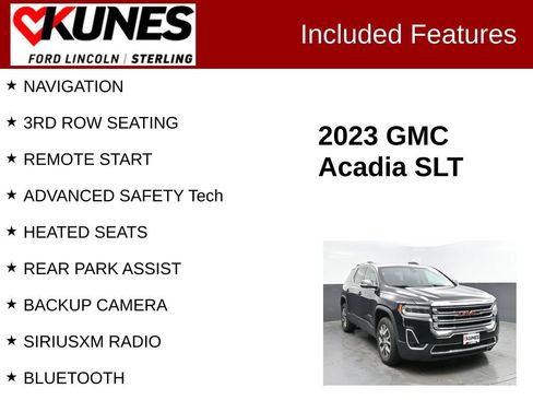 Used 2023 GMC Acadia SLT AWD/4WD image 2