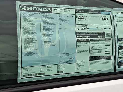 New 2025 Honda Accord Touring image 22