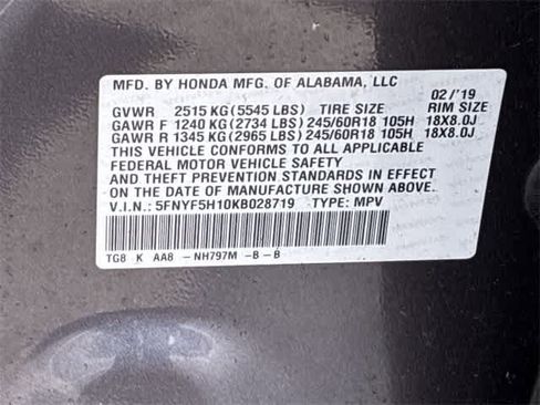 Used 2019 Honda Pilot LX image 37