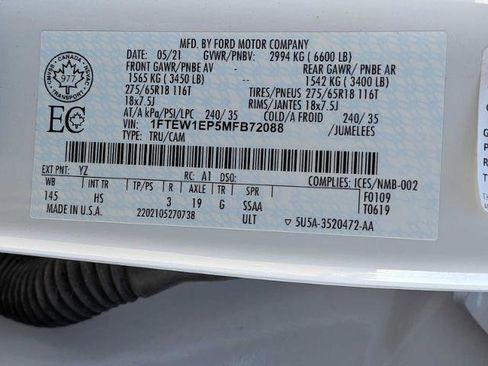 Certified 2021 Ford F150 Lariat w/ Equipment Group 502A High AWD/4WD image 28