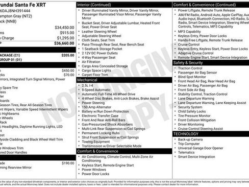 Used 2022 Hyundai Santa Fe XRT w/ Cargo Package AWD/4WD image 11