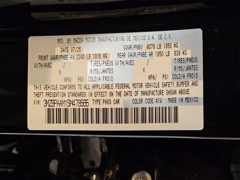 New 2025 MAZDA MAZDA3 s image 35