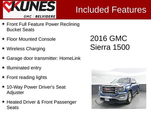 Used 2016 GMC Sierra 1500 SLT w/ SLT Premium Package AWD/4WD image 2