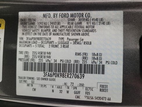 Used 2014 Ford Fusion Titanium FWD image 33