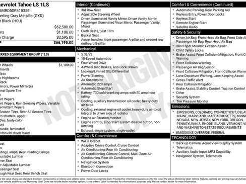 New 2025 Chevrolet Tahoe LS image 29